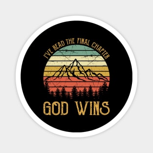 Vintage Christian I've Read The Final Chapter God Wins Magnet